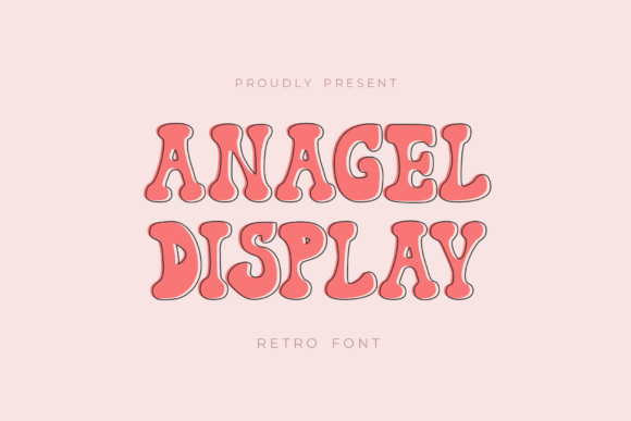 Anagel: A Retro Groovy Display Font