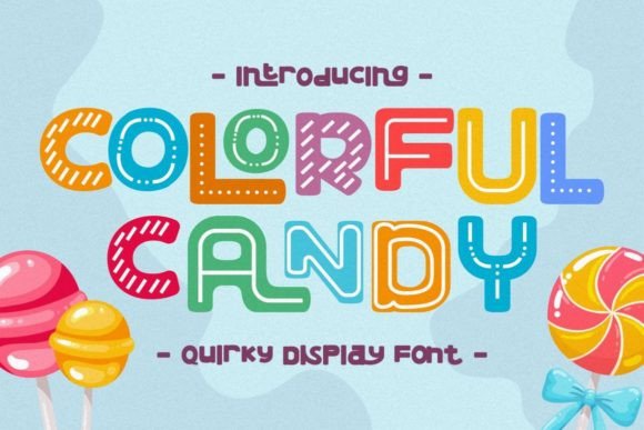 Colorful Candy Font for Creative Campaigns