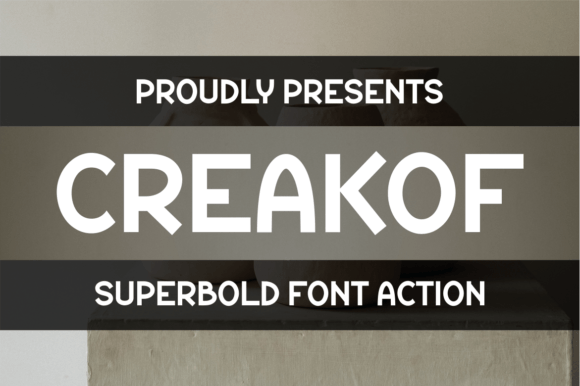 Creakof: A Bold Display Font for Creative Campaigns