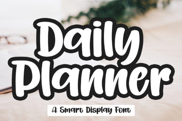 Daily Planner Font for Editorial Design