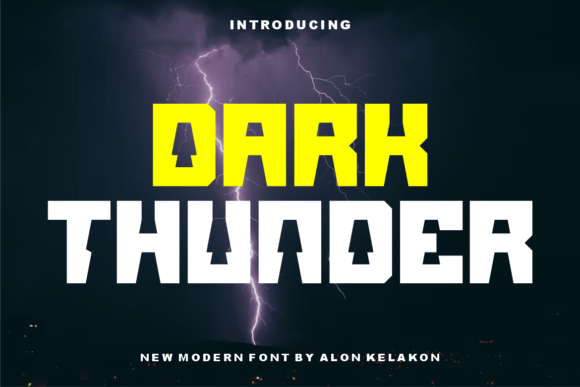 Dark Thunder Font for Web Design