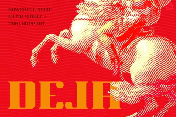 Deja: A Bold Display Font for Creative Makers