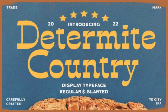 Determite Country Font for Business Branding