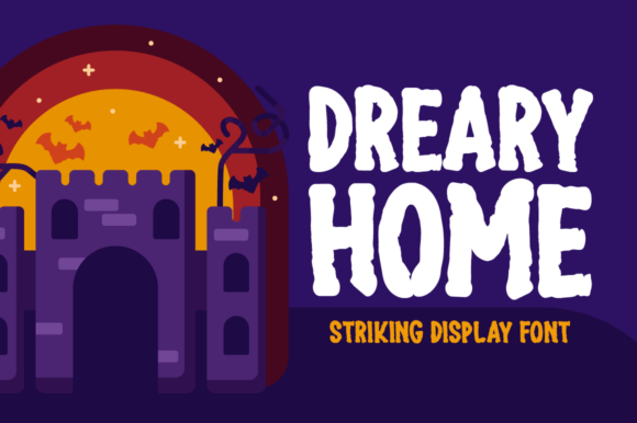 Dreary Home Font for Halloween Branding