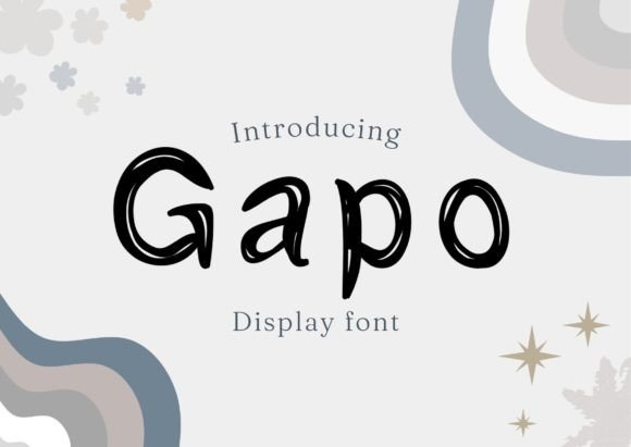 Gapo: A Stylish Display Font for Small Business Branding