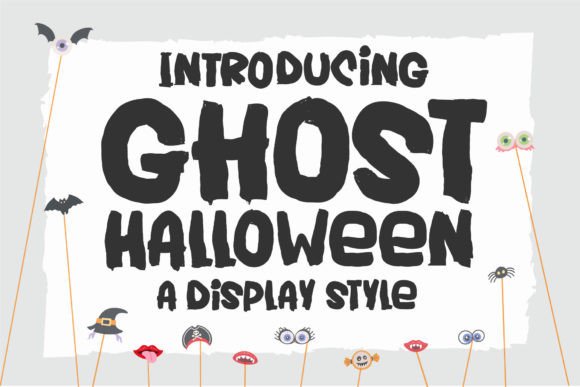 Ghost Halloween Font for Creative Design