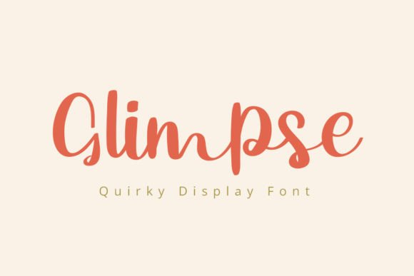 Glimpse Font for Web Design