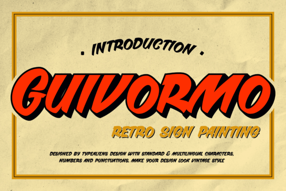 Guivormo: A Retro Display Font