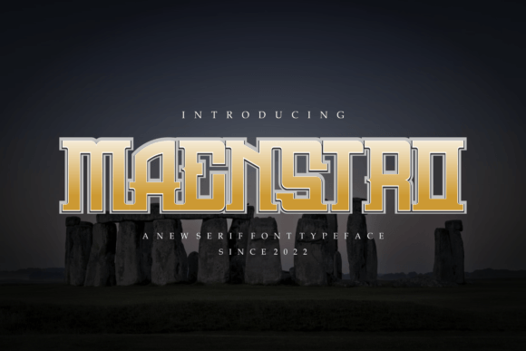 Maenstro: A Bold Font for Digital Campaigns
