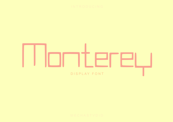 Monterey Font: Modern Typography for Crafters