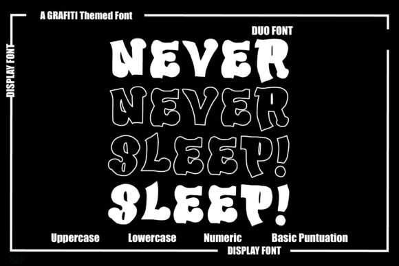 Never Sleep Font for Bold Branding