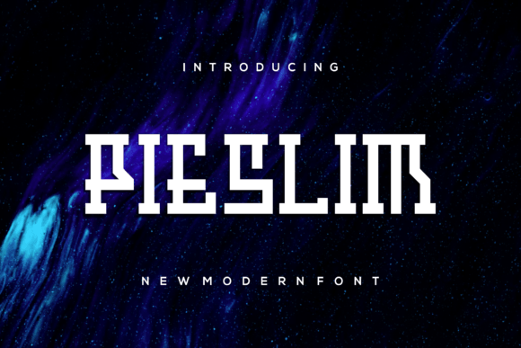 Pieslim: A Modern Display Font for Creative Projects