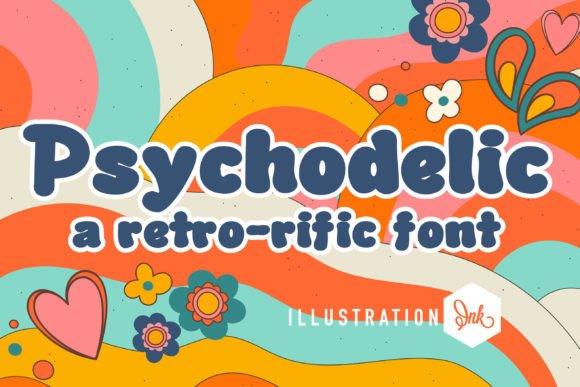 Psychodelic Font for Creative Web Projects