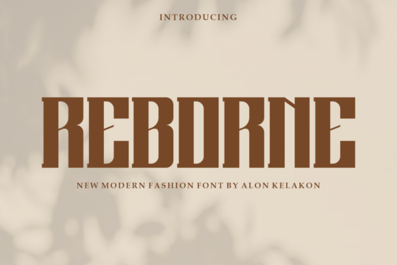 Reborne: A Modern Display Font for Creative Projects