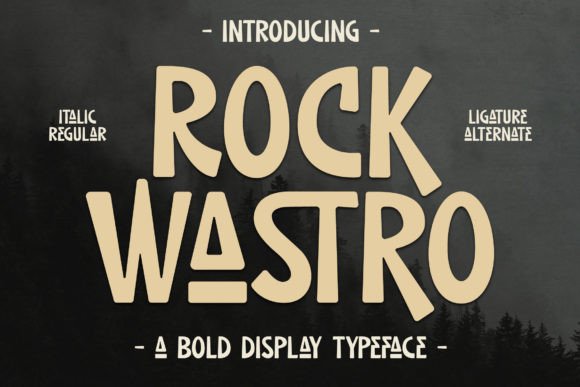 Rock Wastro Font for Web Design