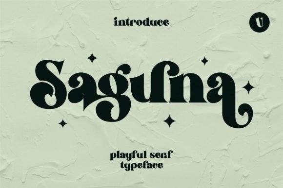 Saguna Font for Creative Projects