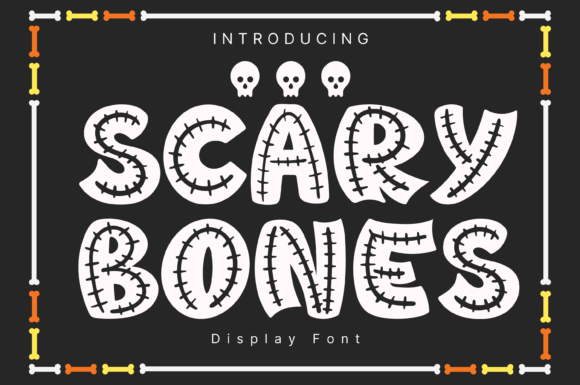 Scary Bones Font for Creative Projects