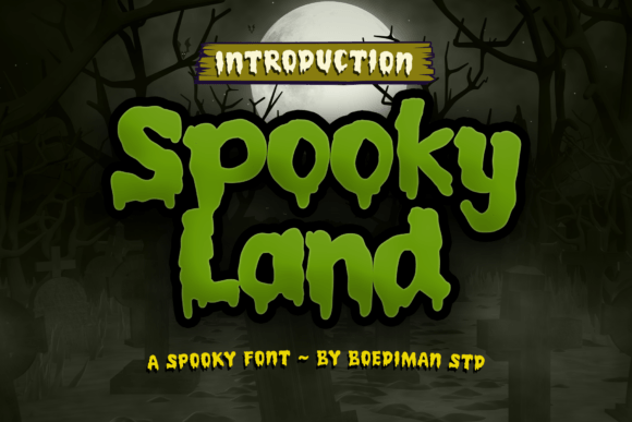 Spooky Land Font for Halloween Design