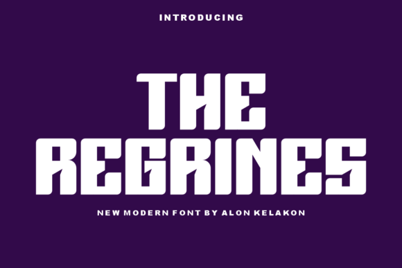 The Regrines Font for Creative Makers