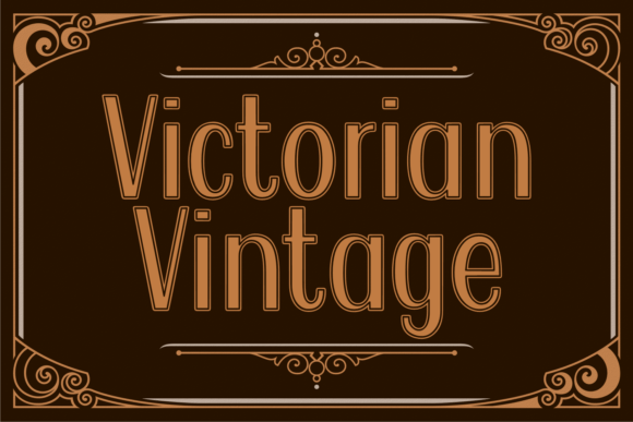 Victorian Vintage Font for Elegant Branding